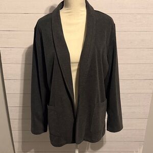 Maurices Grey Open-Front Blazer Jacket